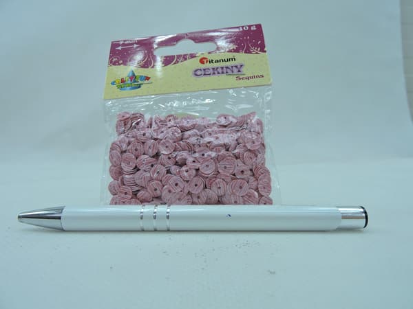 KORISTEPAILLETIT 10G 7MM VALKOINEN-PUNAINEN