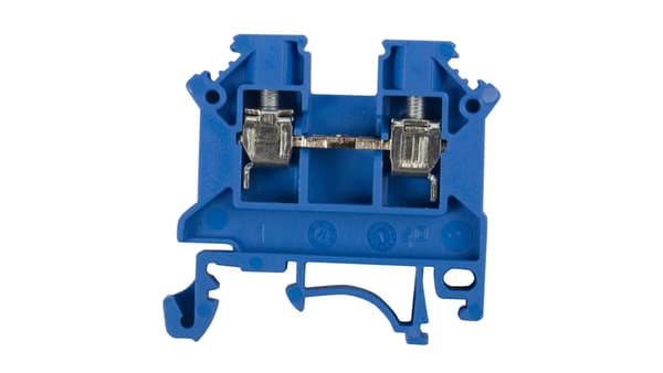 2-leder 1-spors skinnegevindforbinder ZUG 4mm2 blå 11321313