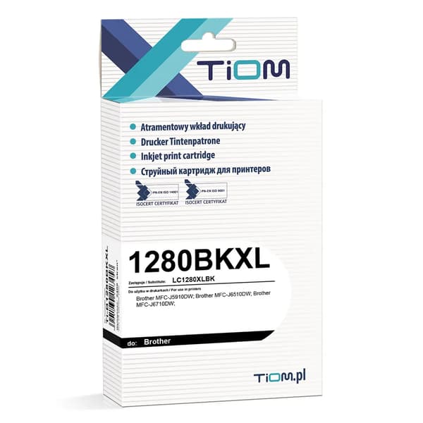 Tiom blækpatron Tiom til Brother LC1280 | MFC-J5910DW | sort