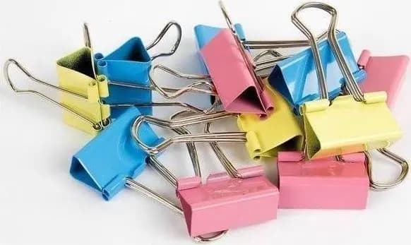 25 mm farvede clips 48 stk.