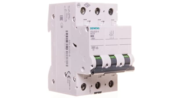 Siemens Adapterikytkin 3P B 20A 6kA AC (5SL6320-6)