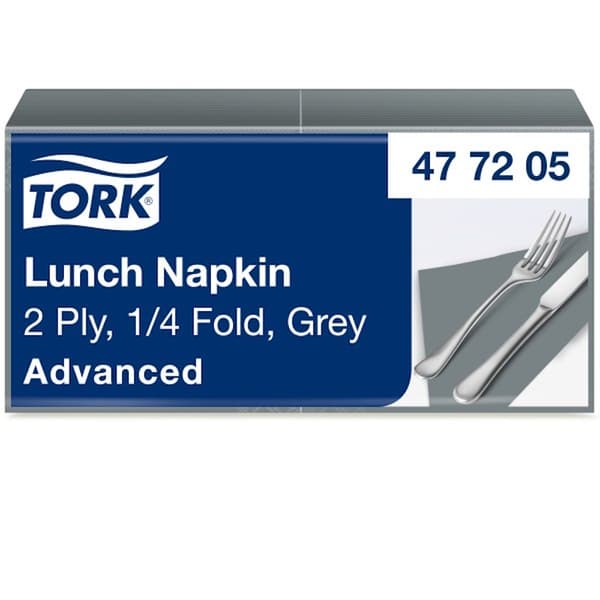 Tork Tork - Lunchservetter, avancerade, 2 lager - Grå