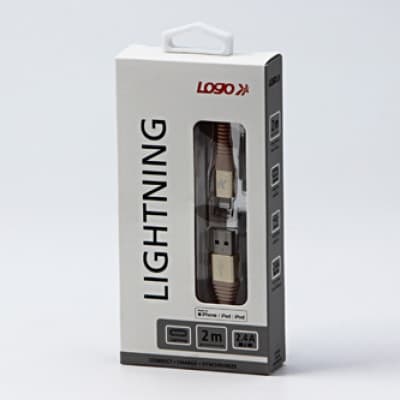 USB Logo USB-A - Lightning -kaapeli 2 m kulta