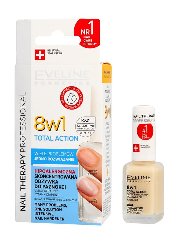 Eveline Nail Therapy nærende lak 8i1 12ml