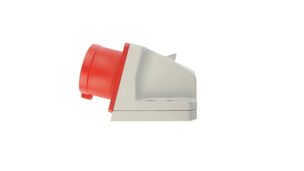 Mottagarplugg 16A 5P 400V röd IP44 515-6