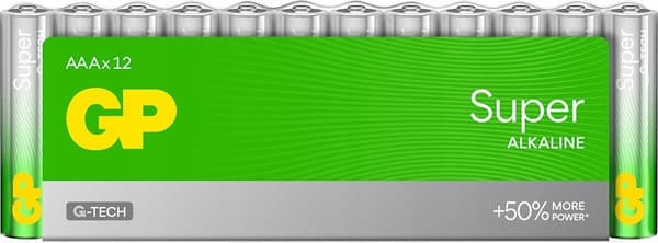 1x12 GP Super Alkaline 1,5V AAA Micro LR03 Rel.03024AETA-S12
