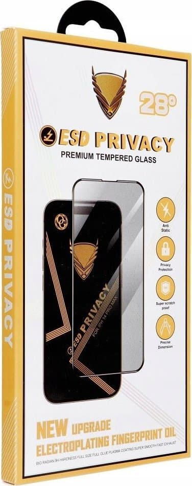 OG Premium Privacy hærdet glas - til Samsung Galaxy S24 Plus sort