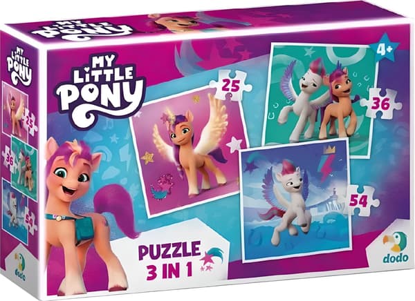Puslespil My Little Pony 3 i 1