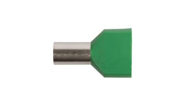 Isoleret kabelende HI 2X16/14 grøn E08KH-02020102901 (50 stk.)