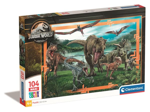 Puslespil 104 Maxi Super Color Jurrasic World