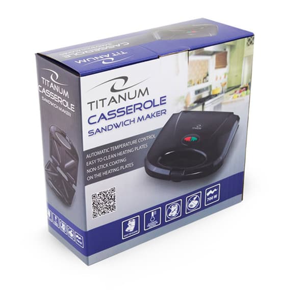 TITANUM SANDWICHMAKER 700W CASSEROLE