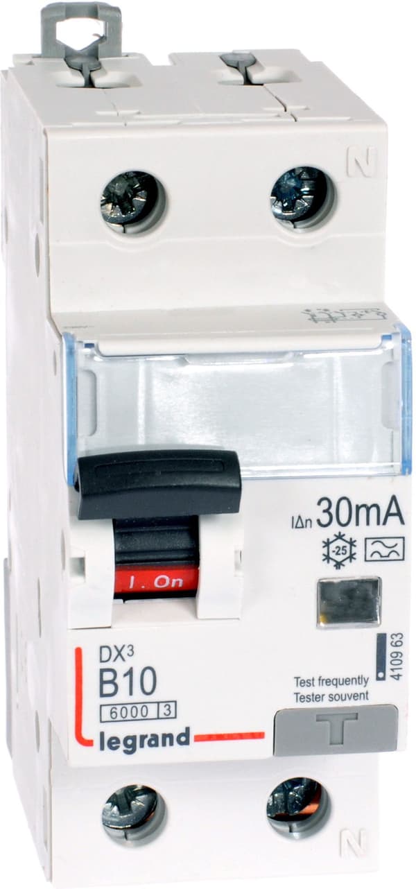 Legrand Jordfelsbrytare 2P 10A B 0,03A typ A P312 - 410963