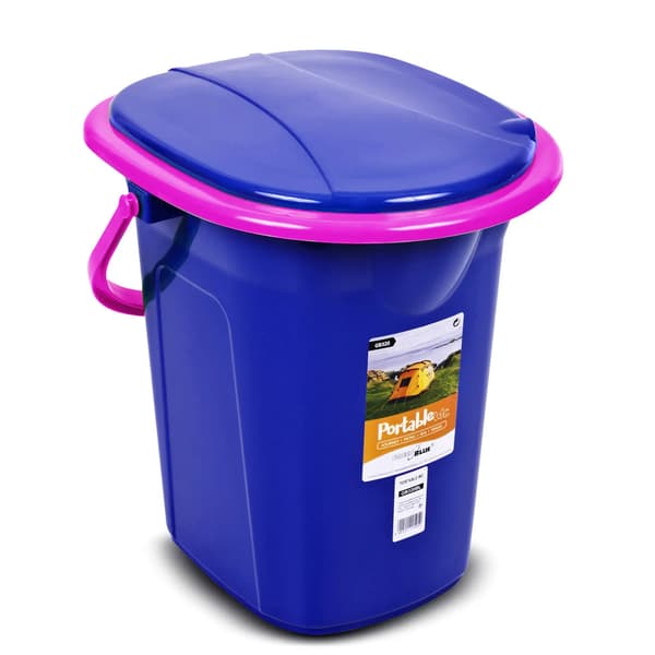 GreenBlue GB320BR vandringstoalett marinblå-rosa