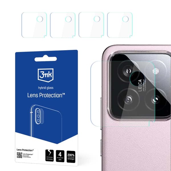 3MK LENS PROTECT XIAOMI 14 KAMERALINSEBESKYTTELSE 4 STK
