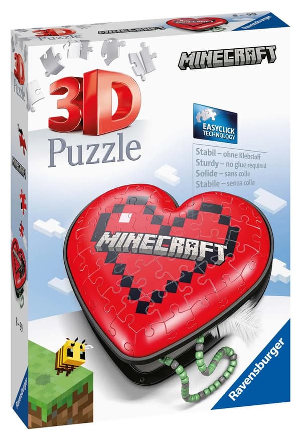 Minecraft Sydän 3D-palapeli 54 palaa