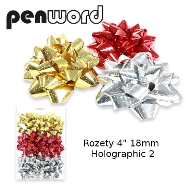 Rosett 4\" 18mm holografisk 2 p6