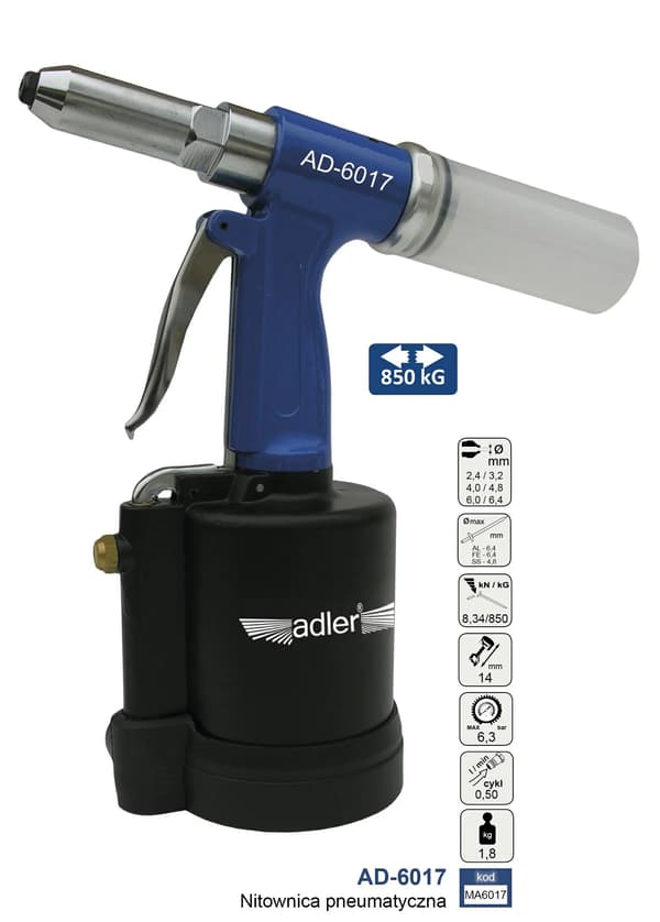 ADLER PNEUMATISK NITTEMASKINE AD-6017