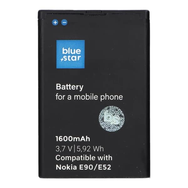 BLUE STAR PREMIUM batteri til NOKIA E52 / E71 / N97 / E61i / E63 / E90 / 6650 Flip 1600 mAh