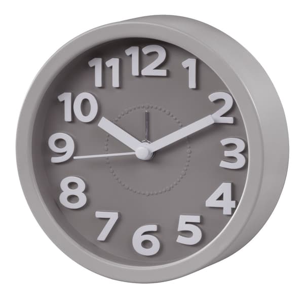 Hama Väckarklocka Retro, rund Taupe, tyst 186324