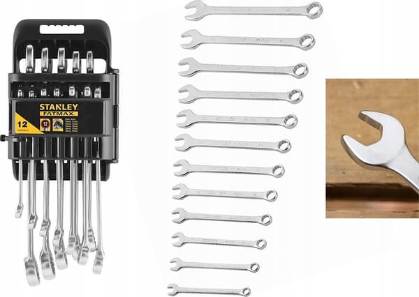 Stanley-kiintoavaimet 8-19mm 12kpl