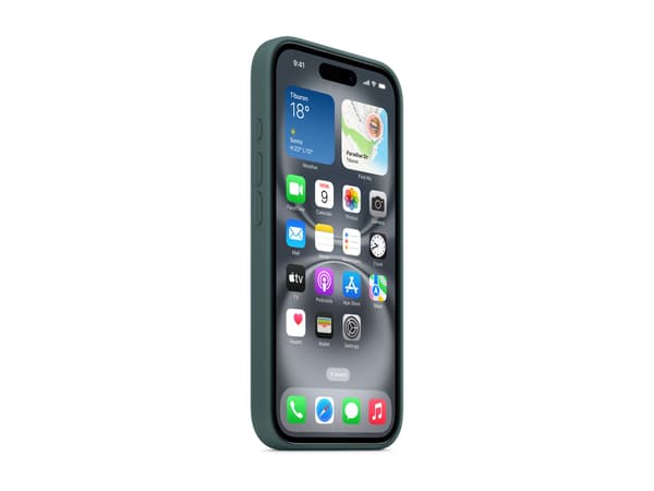 APPLE iPhone 16 silikonikuori MagSafella - Järvenvihreä