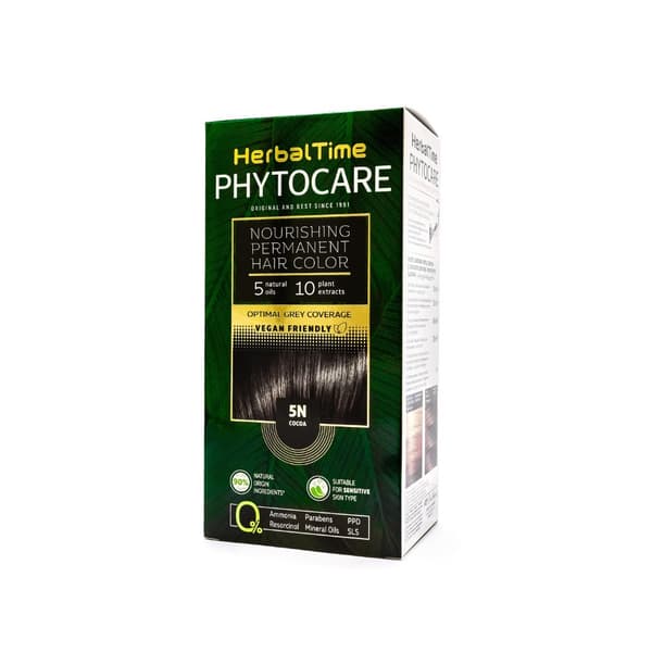 HERBAL TIME Phytocare Naturlig hårfarve 5N Kakao