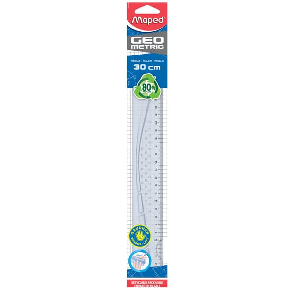 Geometrinen viivain 30 cm vasenkätisille MAPED