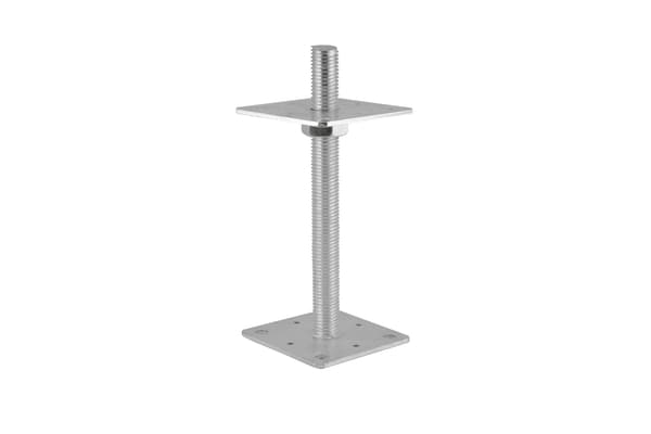 SÄÄDETTÄVÄ JALUSTA, PRET M24*250MM, 80*80MM