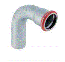 Geberit Knæ 90° C-STAHL enkeltkop 18mm (20303)