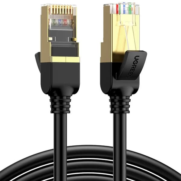 Ugreen NW107 RJ45/Cat 7 F/FTP netværkskabel 15 m – Sort