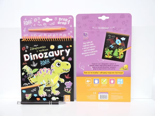 Skraplott med penna. Dinosaurier AXIOM
