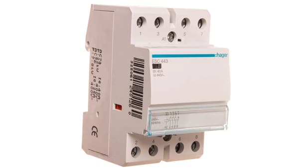 Modulær kontaktor 40A 3S 1N 230V AC ESC443