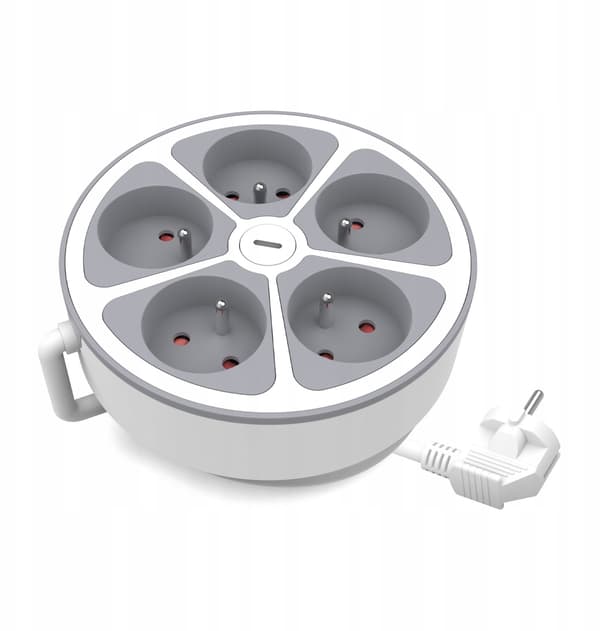 Kiinteä jatkojohto 5x kytkimellä 2m PS-570WS/O/2 E W-30014