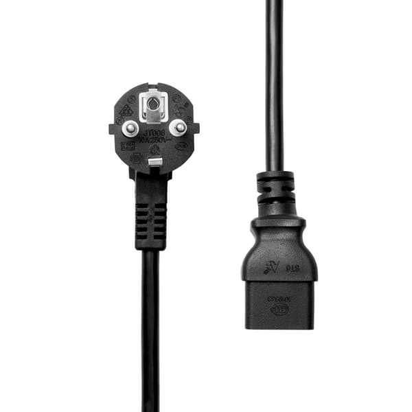 ProXtend PC-FAC19-0005 virtajohto Musta 0,5 m Virtapistoke tyyppi F C19 liitin