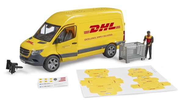 MB Sprinter DHL med förare (gul)