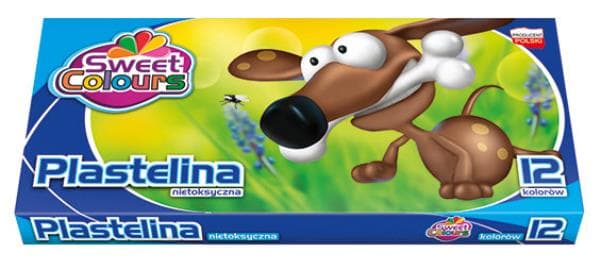 Plasticine 12farver KOMA-PLAST