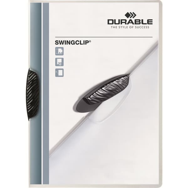 Durable Workbook Swingclip Klämma A4/30 ark Svart