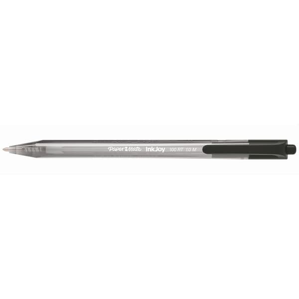 Pen Paper Mate Inkjoy 100 Retractable Sort 100 Enheder