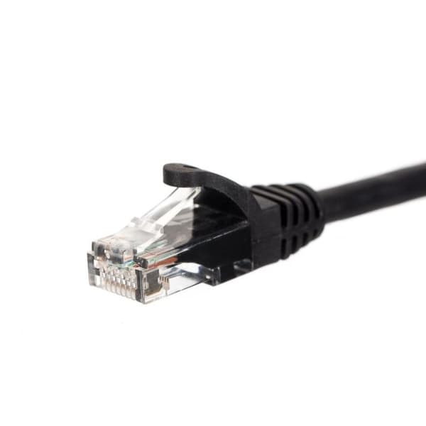 NETRACK BZPAT5UK Netrack patchkabel RJ45, støbt dæksel, kat. 5e UTP, 5m sort