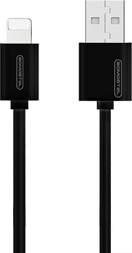 Somostel SMS-BP02 USB-kabel iPhone 3.1A hurtigoplader 1.2m Powerline sort