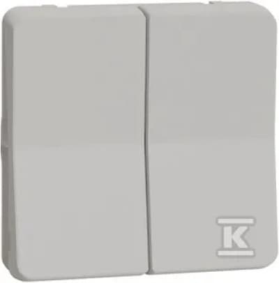 Schneider Mureva Style Trappomkopplare Mekanism dubbel vit MUR39022