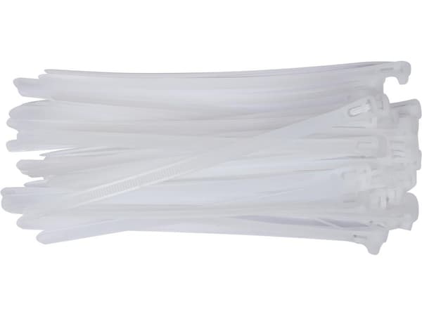 ÅTERANVÄNDBARA KABELBAND 7,6X200MM 50ST VIT