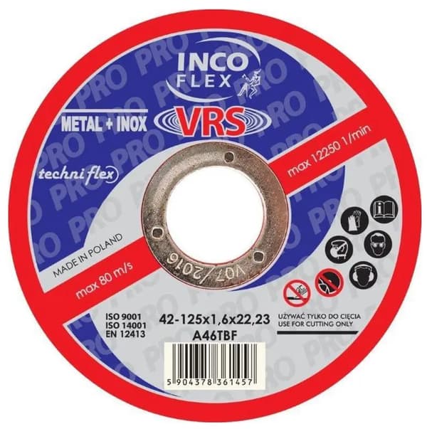 SHIELD FLEX 41 125x1,0x22.2 A 60 T STANDARD INCO-VERITAS