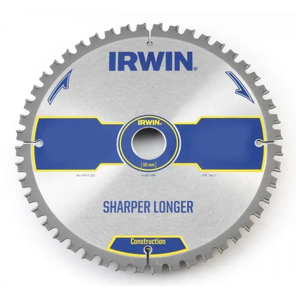 Cirkelsåg 254x30x2,8mm 80z ATB KONSTRUKTION VASSAR LÄNGRE IRWIN
