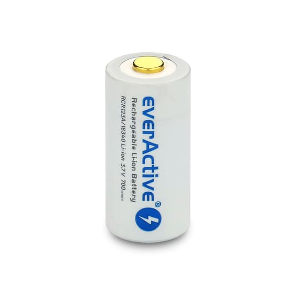 3.7V EverActive 16340/RCR123A 700mAh batteri