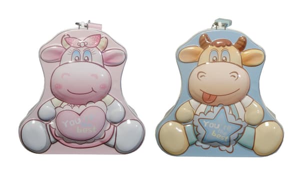Spargris fudge metall svensk (U898)