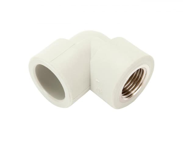 PP-R BØJNING INDVENDIG GEVIND 90 GRADER 25MM X 1/2 PN20