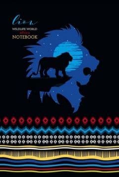 Dekorativ notesbog 143x210/64K ternet Løve