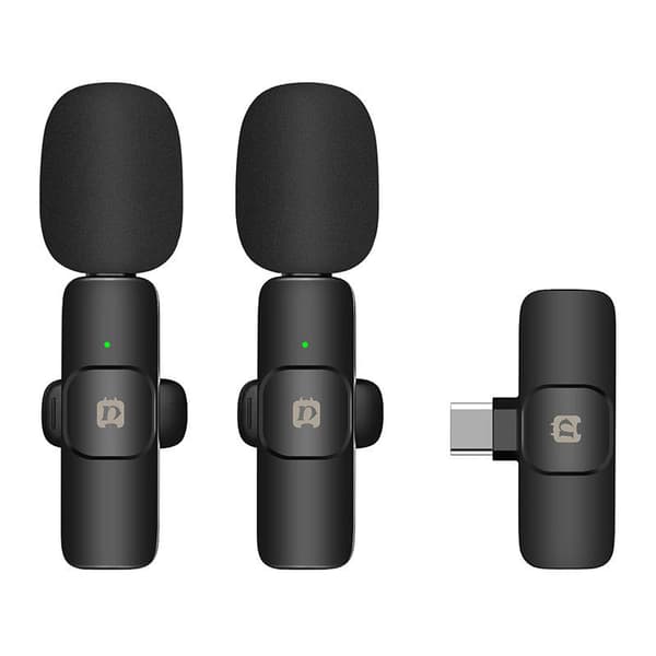 Trådlös mikrofon Puluz PU3151B Lavalier Typ C