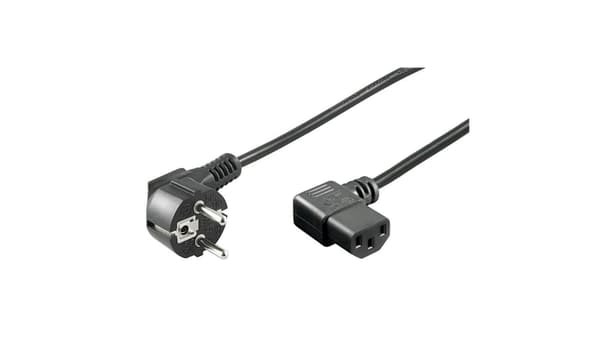 Manhattan C13/IEC320 Schuko strömkabel 2m svart